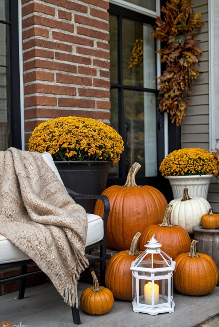 Porch decor ideas, Fall porch, Outdoor decor, Porch design, Front porch decor