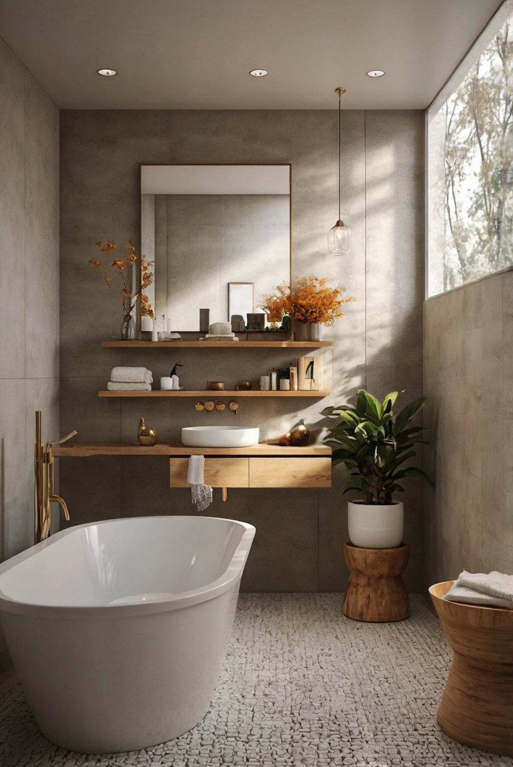 luxury bathroom décor, fall bathroom accessories, autumn bathroom design, elegant bathroom upgrades, seasonal bathroom renovations