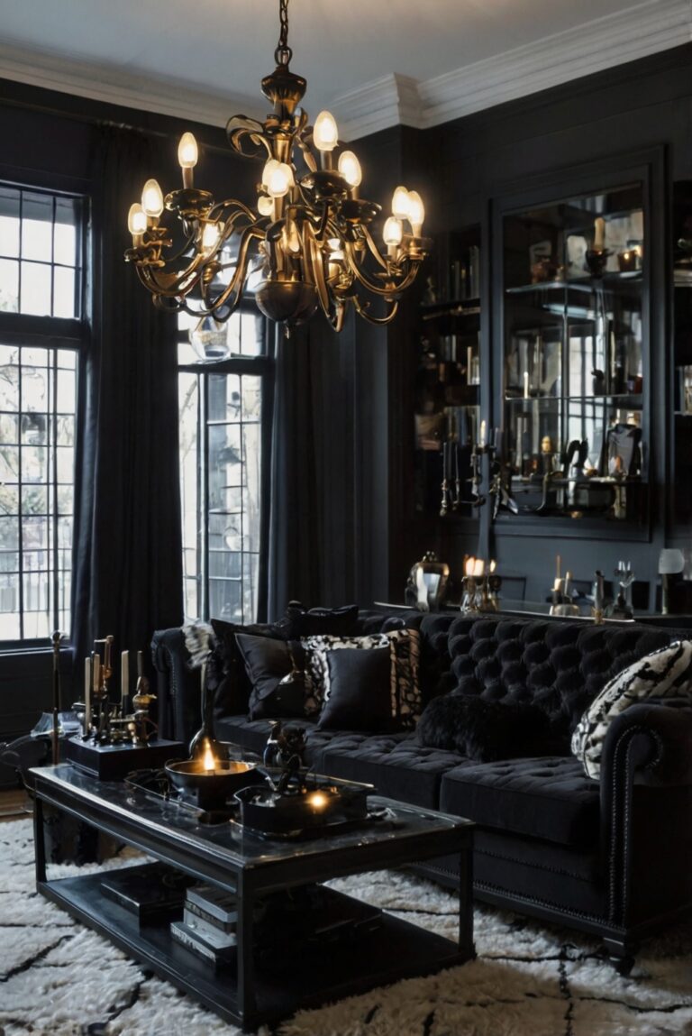 Gothic living room decor, Gothic home design, Dark living room ideas, Dark interior design, Alternative home decor