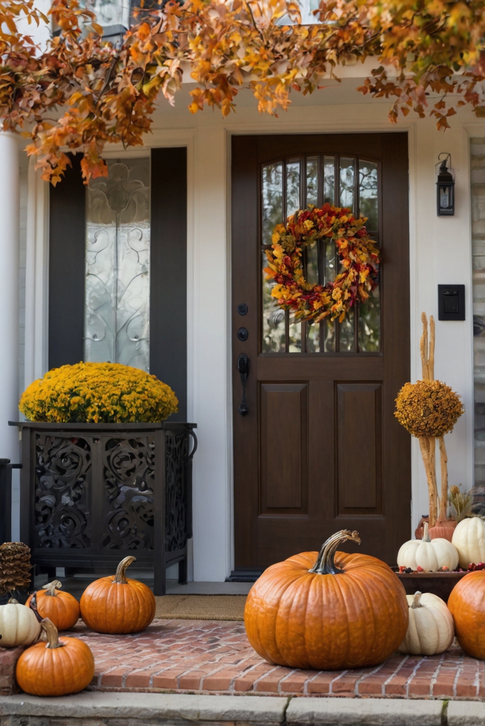 Stunning Thanksgiving Outdoor Decor, Upgrade Your Warm Welcome, Outdoor Thanksgiving Decor, Thanksgiving Outdoor Decorating Ideas, Front Porch Thanksgiving Decor